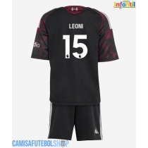 Camisa de time de futebol Liverpool Giovanni Leoni #15 Replicas 3º Equipamento Infantil 2026-27 Manga Curta (+ Calças curtas)